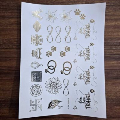 Mix Symbols EMBOSSED STICKER SHEET - 08