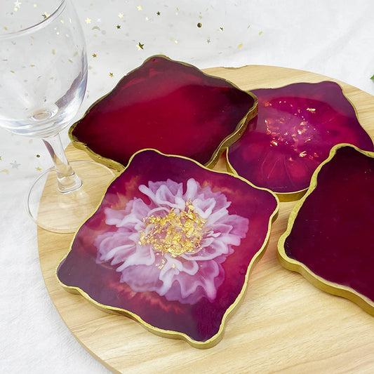 Square Agate Zigzag 4x4Inch 5mm Depth Silicon Mould