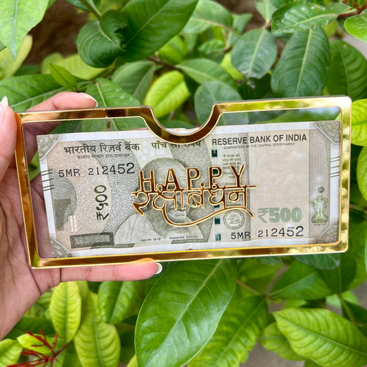 Premium Acrylic Rakhi Envelope – Holds Up to 11 Notes