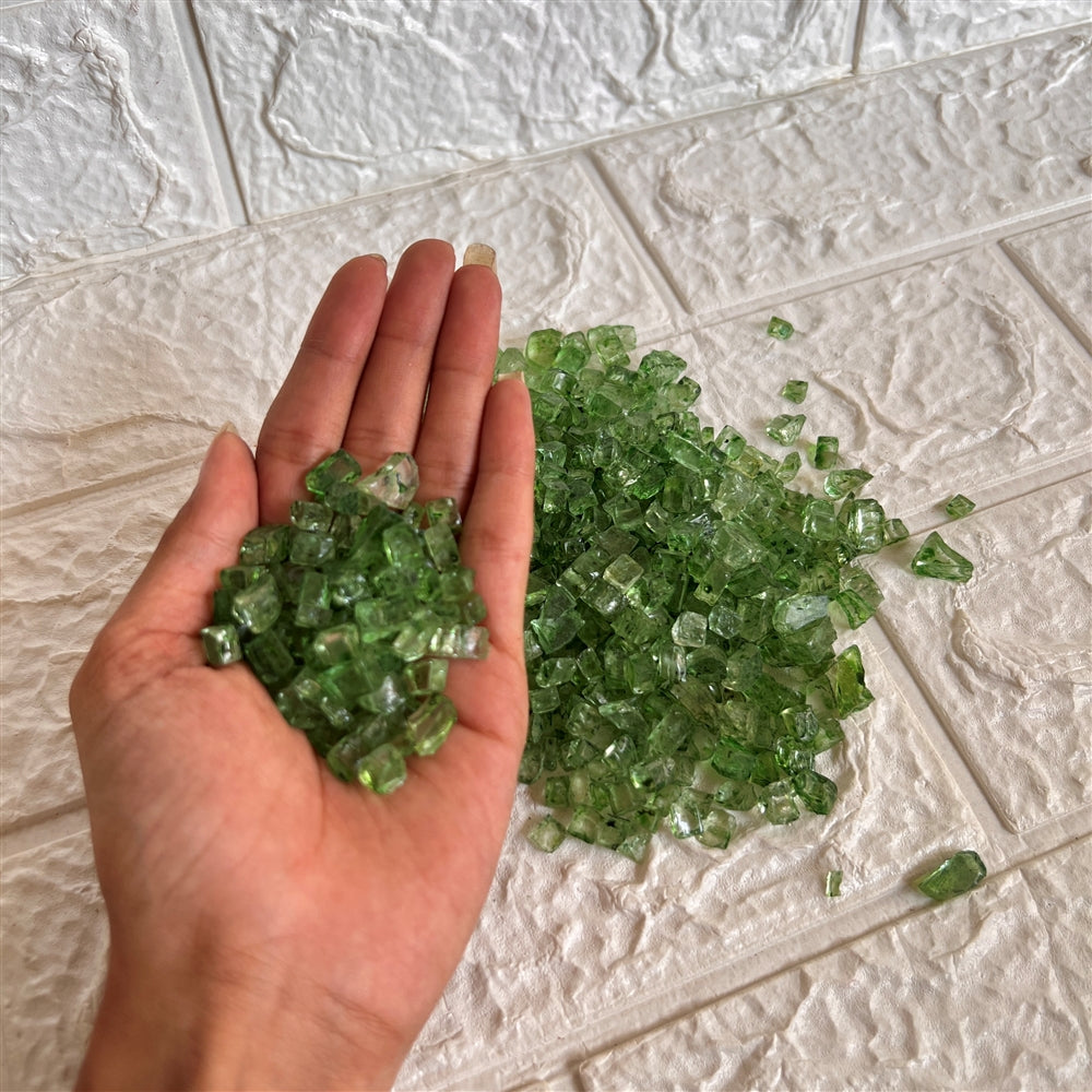 Leaf Green Crystal Clear Stone – 500gms