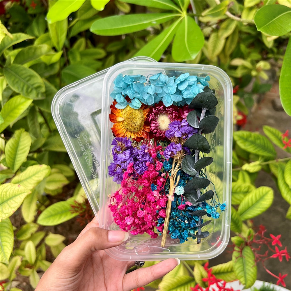 Mystic Lagoon Floral Dried Flower Box