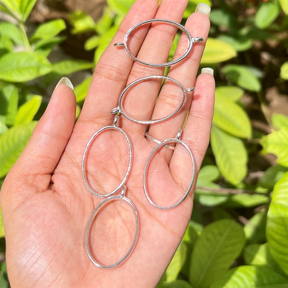 Oval Silver Charm Pack (Set of 5)