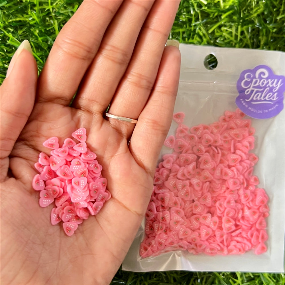 Peach Daisy Polymer Beads