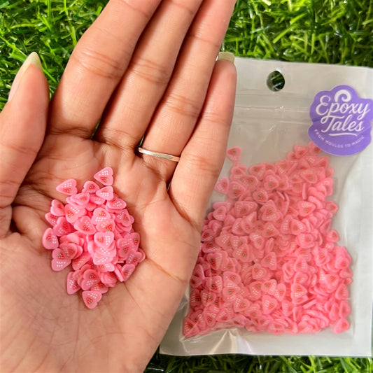 Peach Daisy Polymer Beads