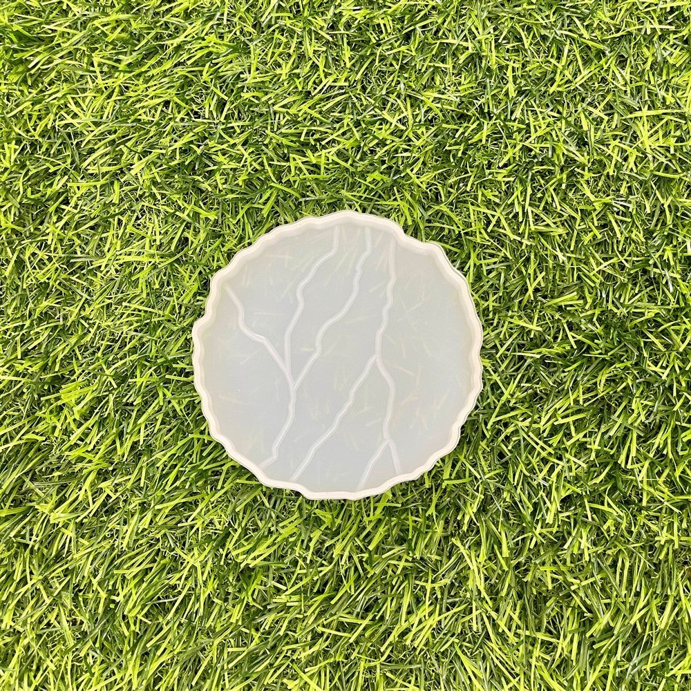 Round Outliner Coaster 4x4In 7mm Depth Silicone Mould