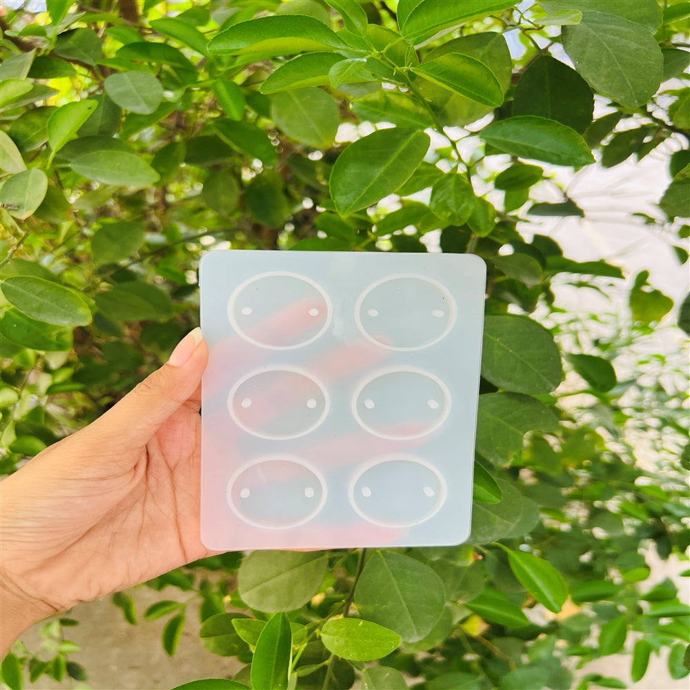 Round Rakhi Base Mould β Set of 6 Cavities