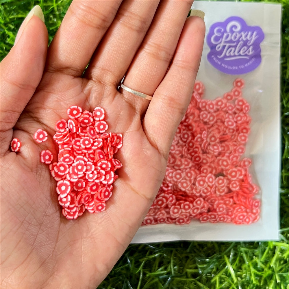 Watermelon Slice Polymer Beads