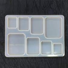 Square 8 cavity Bracelet 8x14cm Silicon Mould