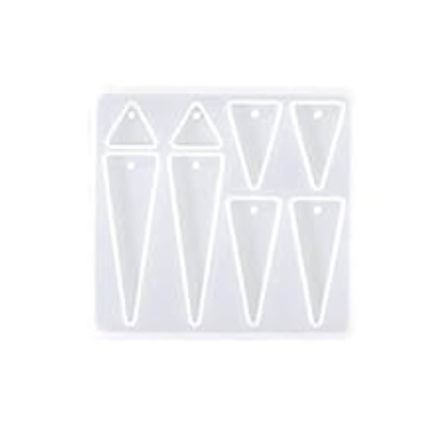 Keychain and Pendant 8 cavity traingal Silicon Mould