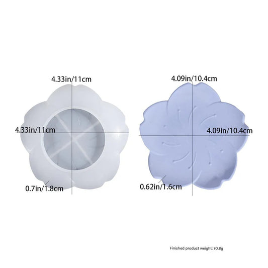 Flower Plate  Silicon Mould