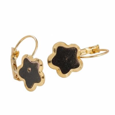 Flower Lever Back Base Golden - 2 Pairs