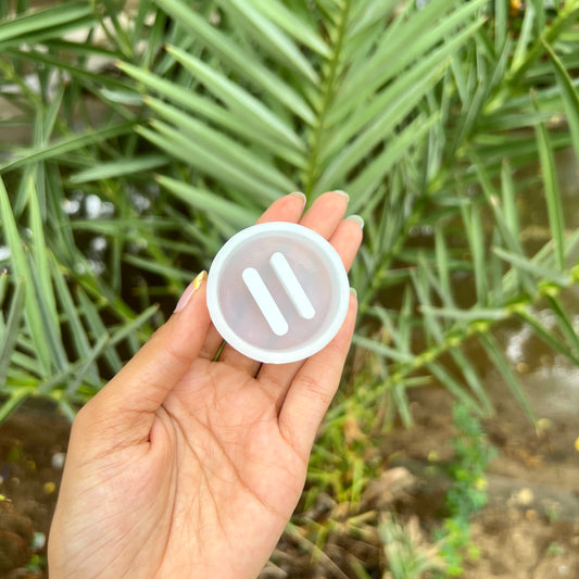 Round Double  Ring Holder  Silicone Mould - 18 MM Depth