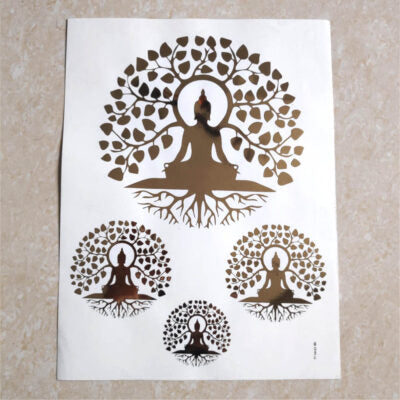 All God Symbols Embossed Insert Sticker Sheet A/4 - 15