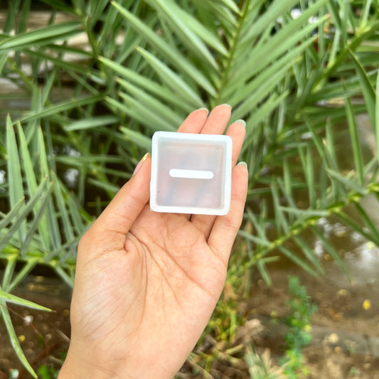 Square Single Ring Holder  Silicone Mould - 18 MM Depth