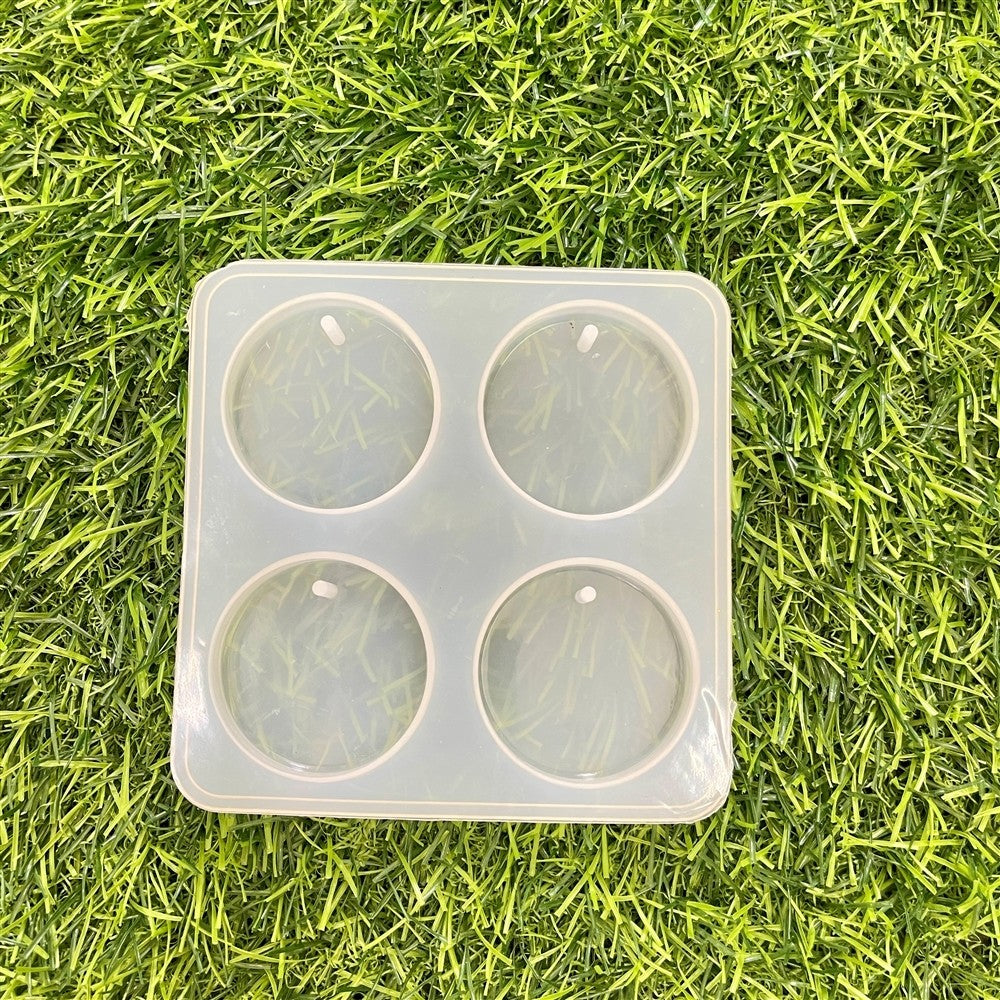 4 Cavity Round Keychain Mould