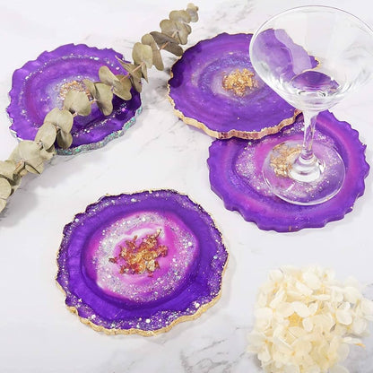 Round Agate Zigzag 04x04In 5mm Depth Silicon Mould