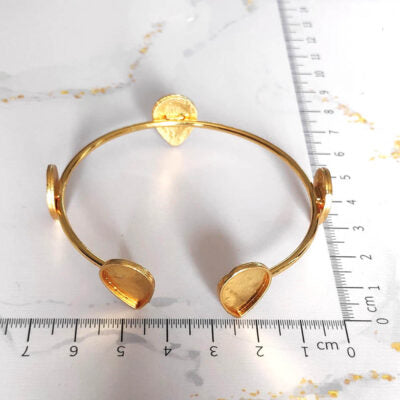 Five Oval Drop Kada Bracelet
