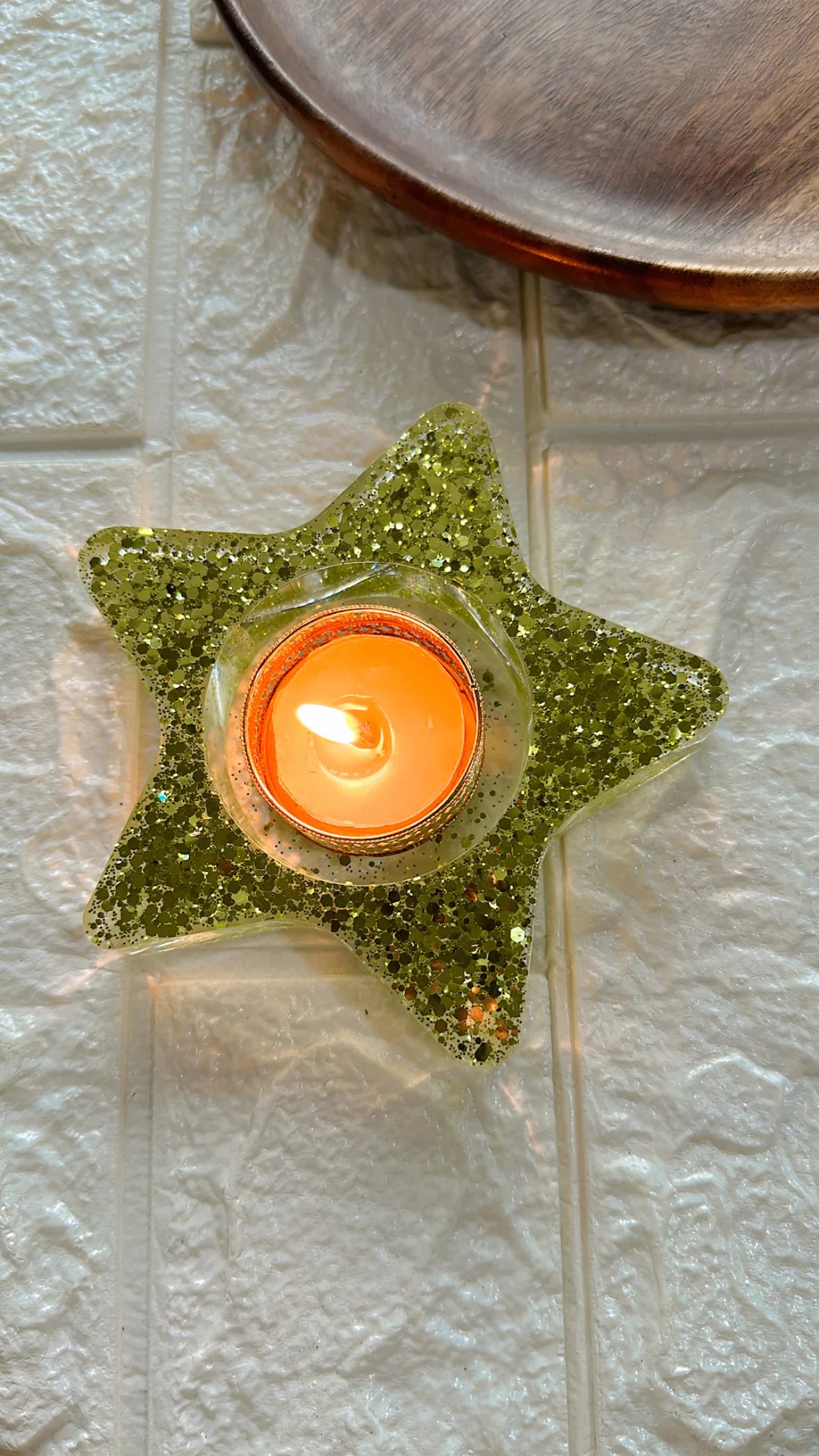 Holder Star Lotus for T-Light Silicone Mould