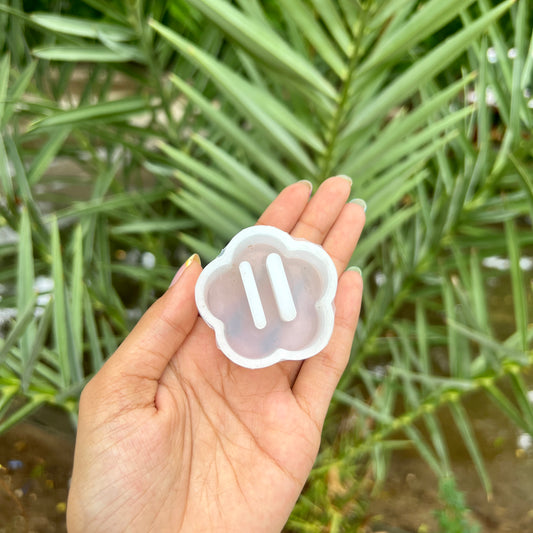 Flower Double Ring Holder  Silicone Mould - 18 MM Depth