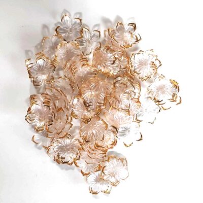 Acrylic Flower White Gold Frame - 50 Gms