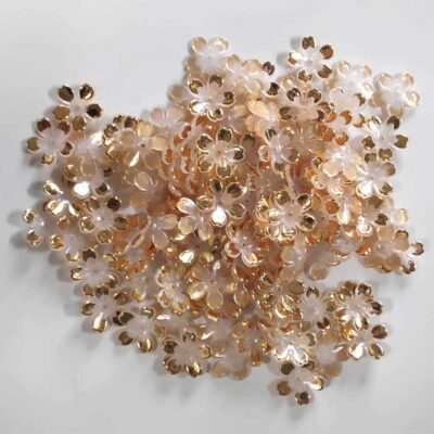 Acrylic Flower Gold Frame - 50 Gms