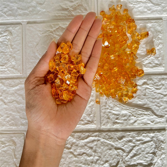 Amber Gold Crystal Clear Stone – 500gms