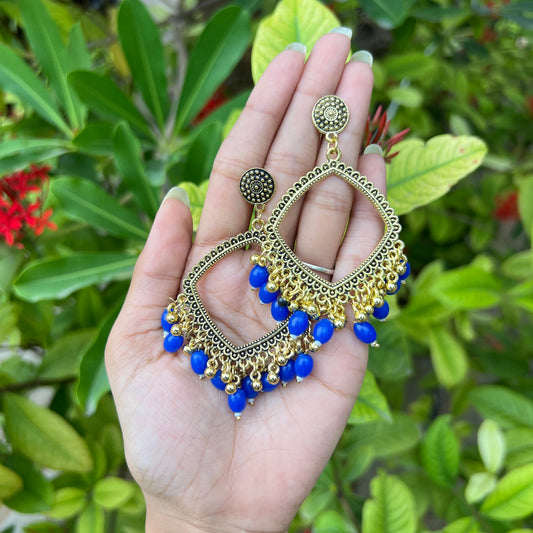 Blue Twilight Drop Jhumka