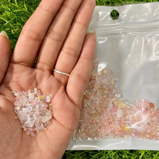 Blush Rose Quartz Chips – 20g Pack