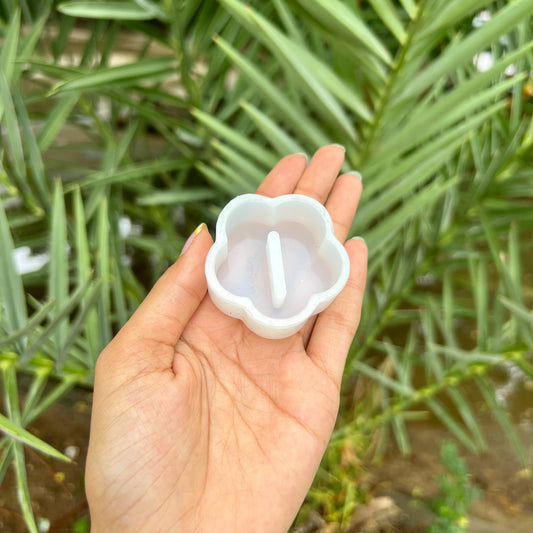 Flower Single Ring Holder  Silicone Mould - 18 MM Depth