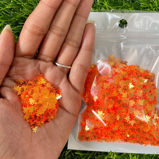 Orange Starburst Sequin Mix