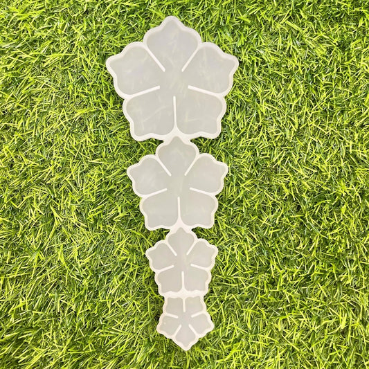 Flower 4 IN ONE 4X4 3X3 2X2 1.5X1.5In Silicone Mould