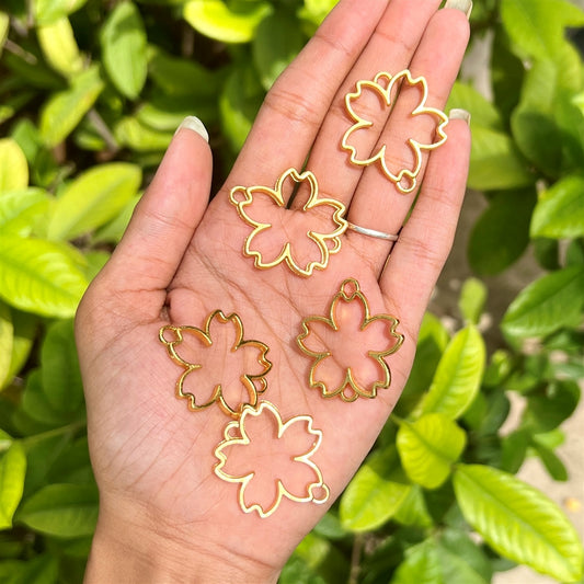Flower Gold Charm Pack (Set of 5)