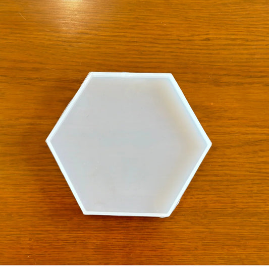 Hexagon Coaster 4Inch 10x10cm 8mm Depth Silicon