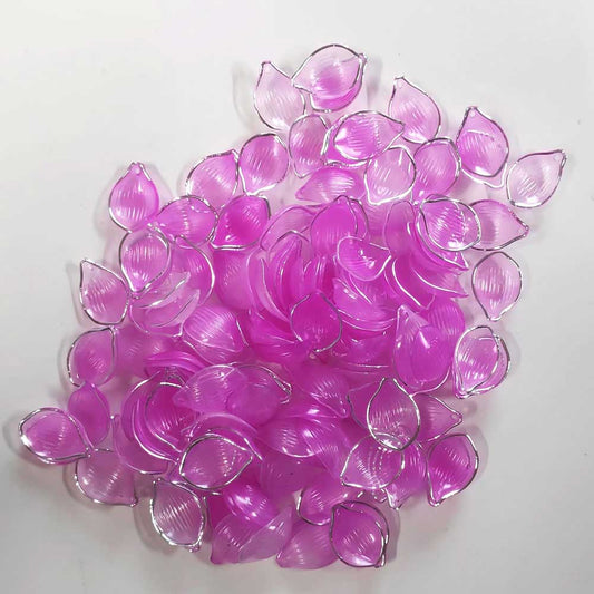 Acrylic Rose Petals Leaf - Pink - 50 Gms