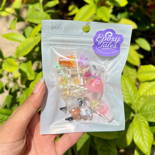 Miniature Drink Bottle Set – Juices, Milkshakes & Boba Bottles