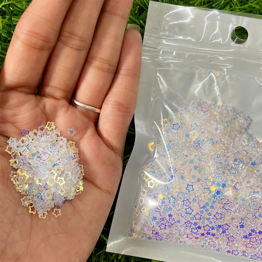 Iridescent White Sequin Mix