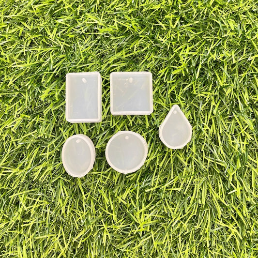 Keychain and Pendant 5 Cavity 5mm Depth Silicone Mould