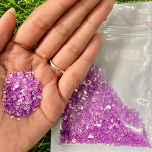 Lavender Frost Crystal Chips – 20g Pack