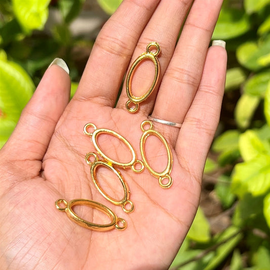 Oval Gold Charm Pack (Set of 5)