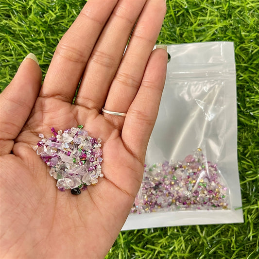 Pastel Mix Gemstone Chips – 20g Pack