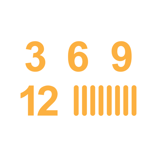 English Numbers With Sticks