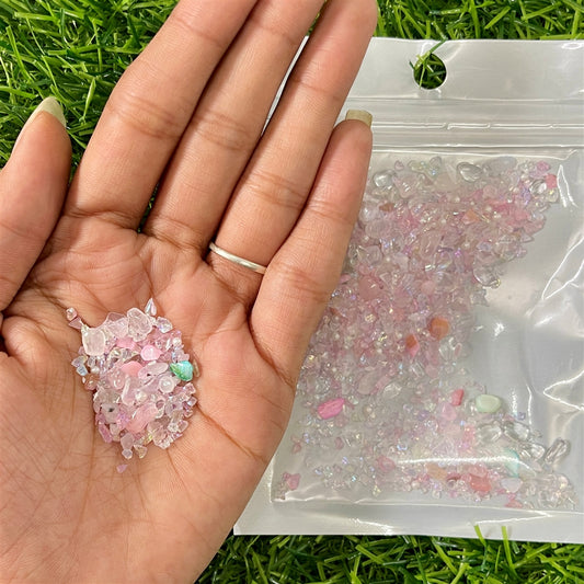 Rose Blush Gemstone Chips – 20g Pack