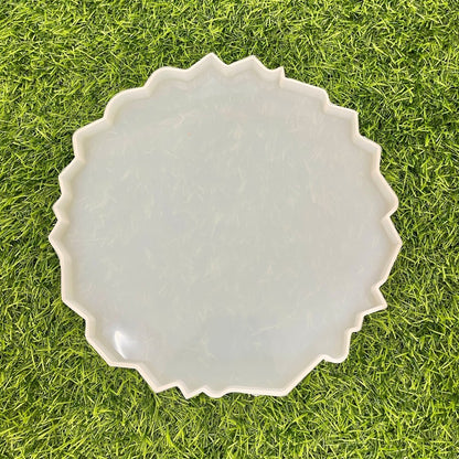 Round Agate Zigzag 10inch Silicone Mould 15mm Depth