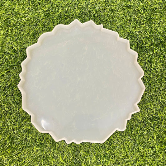 Round Agate Zigzag 10inch Silicone Mould 15mm Depth