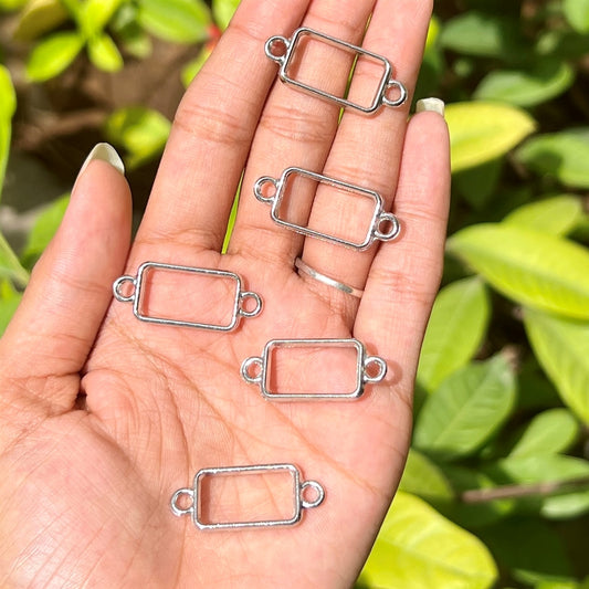 Small Rectangle Silver Charm Pack (Set of 5)