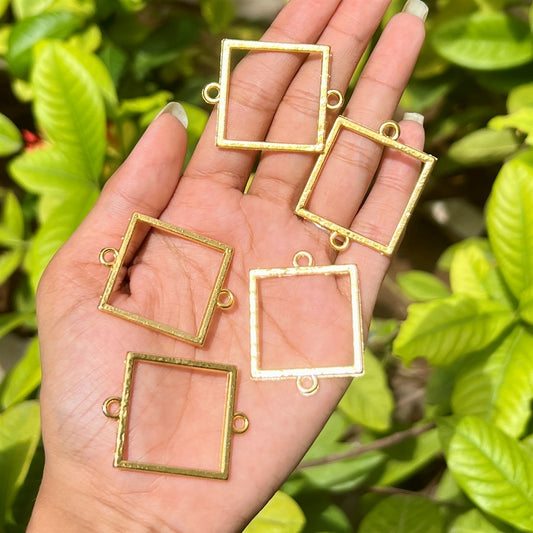 Square Gold Charm Pack (Set of 5)