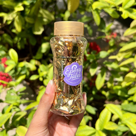Yellow Gold Foil Bottle