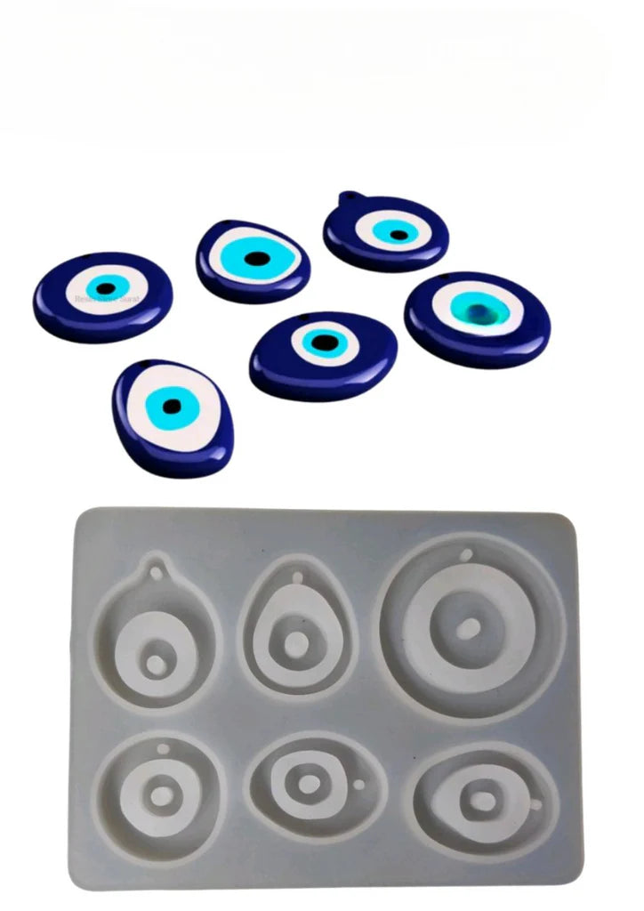6 Cavity Evil Eye Silicone Mould