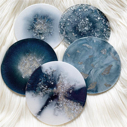 Round Plain 05x05Inch 8mm Depth Silicone Mould