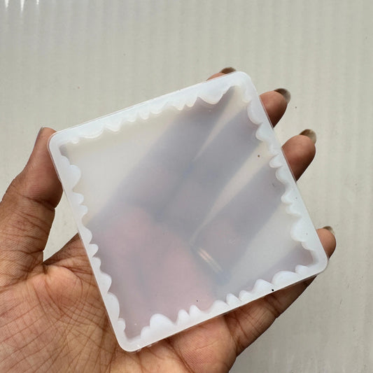 Square Agate Zigzag 3Inch Silicon Mould